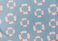 Tissu d'impression de Digital de polyester de 85% pour l'anneau 200GSM de bain de bleu de ciel de maillot de bain