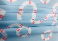 Tissu d'impression de Digital de polyester de 85% pour l'anneau 200GSM de bain de bleu de ciel de maillot de bain