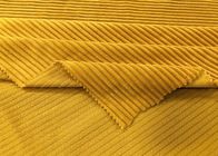 tissu 100% de velours côtelé du polyester 235GSM/tissu de velours côtelé de Knit gingembre de sofa