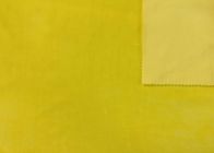 tissu élastique de velours de Microfiber 92% de polyester mou de 300GSM pour des jouets, jaune de mangue d'accessoires