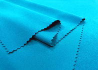 bleu de turquoise simple élastique tricoté par chaîne 87% en nylon extensible du tissu 290GSM