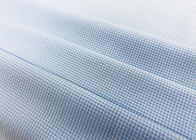 Chaîne 100% de tissu de chemise de polyester tricotant tout simplement pour les contrôles bleus de travailleur