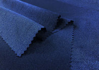 chaîne en nylon du tissu 84% de polyester de bleu marine 210GSM tricotant l'élasticité élevée