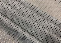 tissu de maille respirable du polyester 120GSM pour la couleur de gris de chaise de bureau de sac de gymnase