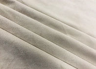 le tissu de tapisserie d'ameublement de 110GSM Microsuede/a réutilisé le gris écologique d'huître de tissu d'animal familier