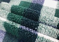 Polyester 100% vert matériel du plaid 340GSM de couverture confortable de Sherpa