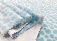copie 100% bleue matérielle de léopard d'ouatine de tissu de velours du polyester 210GSM