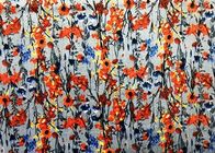 240GSM chaîne Kintting de tissu de Velboa de polyester de 94 pour cent imprimé pour Dress Blossom de dames