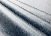 Matériel en cuir de coussin de sofa de Faux 100 pour cent de noir de tricotage de polyester