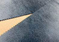 Matériel en cuir de coussin de sofa de Faux 100 pour cent de noir de tricotage de polyester