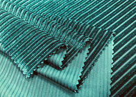 tissu mou de velours côtelé de polyester de 200GSM 93%/tissu de tapisserie d'ameublement vert-foncé velours côtelé de robe