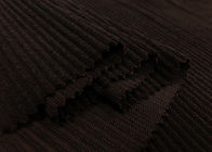 Le tissu imprimé de velours côtelé à la mode pour l'habillement repose Brown foncé 235GSM