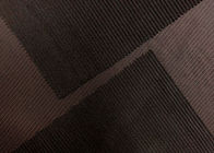Le tissu imprimé de velours côtelé à la mode pour l'habillement repose Brown foncé 235GSM