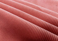 oreillers 100% de tissu de velours côtelé du polyester 180GSM faisant la couleur rouge saumonée