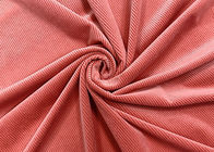 oreillers 100% de tissu de velours côtelé du polyester 180GSM faisant la couleur rouge saumonée