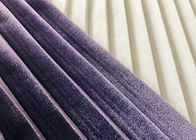 290GSM la chaîne matérielle de polyester du velours pourpre 93% a tricoté le pli pour Skirt Violet de dames