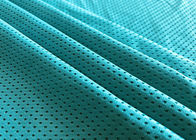 tissu de maille de papillon de polyester de 140GSM 93% pour le bleu de turquoise de doublure d'usage de sports