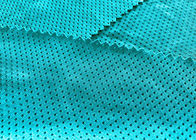 tissu de maille de papillon de polyester de 140GSM 93% pour le bleu de turquoise de doublure d'usage de sports