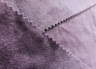 matériel extensible de suède de double de polyester de 400GSM 92% pour le pourpre de taro d'habillement