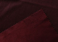 le tissu de tapisserie d'ameublement de 130GSM Microsuede/a balayé le tissu de suède pour l'habillement Brown