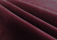 le tissu de tapisserie d'ameublement de 130GSM Microsuede/a balayé le tissu de suède pour l'habillement Brown