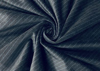 Impression 100% rayée de la chaleur de polyester du noir bleu 240GSM de tissu de velours