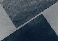 le tissu micro du velours 240GSM gaufre molle superbe de polyester de 100 pour cent vérifie le noir