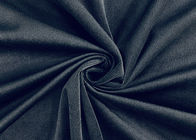 Brûlé polyester 100% mou superbe de la couleur 240GSM de noir de tissu de velours côtelé de velours