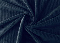 Le noir barre le matériel micro 150cm de polyester le tissu/240GSM 100 de velours