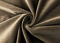 tissu micro du velours 210GSM pour l'arête de hareng de Brown de vêtement du costume des hommes modelée