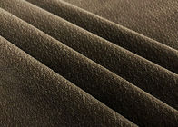 tissu micro du velours 210GSM pour l'arête de hareng de Brown de vêtement du costume des hommes modelée