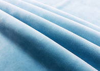 Tissu micro élastique de velours de polyester de 92% pour les bleus layette à la maison 340GSM de textile