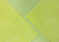 polyester jaune-clair de tricotage de la couleur 92% de tissu de velours de bout droit de la chaîne 300GSM