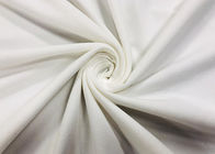 couleur blanche de tricotage de chaîne de polyester du tissu 82% du Knit 210GSM balayée par poids