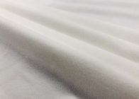 couleur blanche de tricotage de chaîne de polyester du tissu 82% du Knit 210GSM balayée par poids