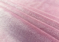 largeur 100% de tricotage du rose 160cm de chaîne de polyester de tissu de jouet de la peluche 190GSM
