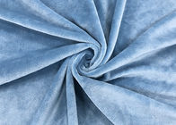couleur 100% bleue tricotée par chaîne molle de polyester de tissu de jouet de la peluche 210GSM