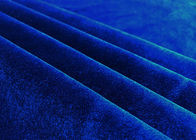 le tissu de jouet de la peluche 250GSM/doucement chaîne de textile de peluche a tricoté la couleur de bleu royal