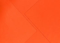 240GSM tissu 100% mou du polyester DWR pour l'orange fluorescente d'accessoires