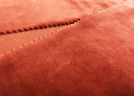rouge de brique doux de tissu de jouet de la peluche 205GSM 100 pour cent de matériel de polyester