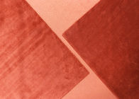 rouge de brique doux de tissu de jouet de la peluche 205GSM 100 pour cent de matériel de polyester