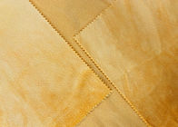tissu 100% mou de peluche du polyester 230GSM pour le jaune de jasmin d'accessoires de jouets
