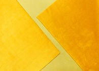 couleur tissu/100% jaune d'or de tissu de peluche de polyester de jouet de la peluche 210GSM