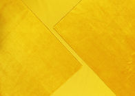 tissu micro mou du polyester 220GSM/tissu jaune ambre de velours pour des accessoires de jouets