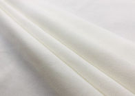 tissu 240GSM balayé par polyester 100% mou pour des vêtements d'accessoires blancs