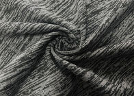 tissu de tricotage de trame 92% de chaîne extensible de polyester de 180GSM pour le gris de Heather d'usage de yoga