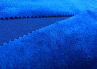 tissu 100% mou de velours du polyester 200GSM pour la couleur à la maison de bleu royal de textile