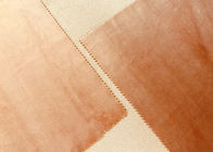 couleur orange-foncé lumineuse du velours 205GSM lustre micro doux de tissu de beau
