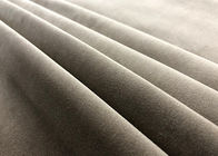 chaîne micro de tissu de polyester du velours 280GSM mou tricotant la largeur kaki de 160cm