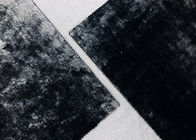 tissu du velours 220GSM/polyester 100% micro pelucheux de matériel velours de noir